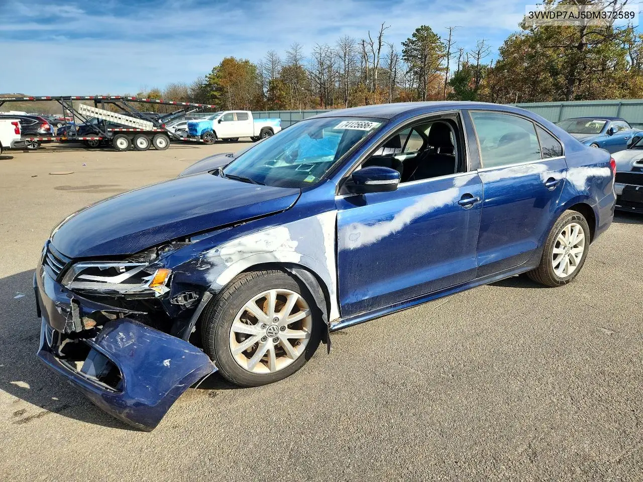 VOLKSWAGEN JETTA 2013, VIN 3VWDP7AJ5DM372589