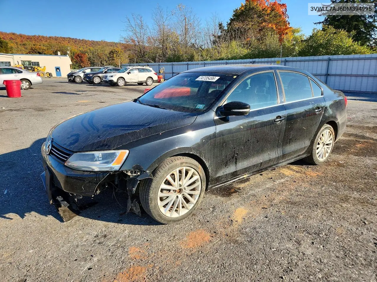 VOLKSWAGEN JETTA 2013, VIN 3VWLL7AJ6DM394995