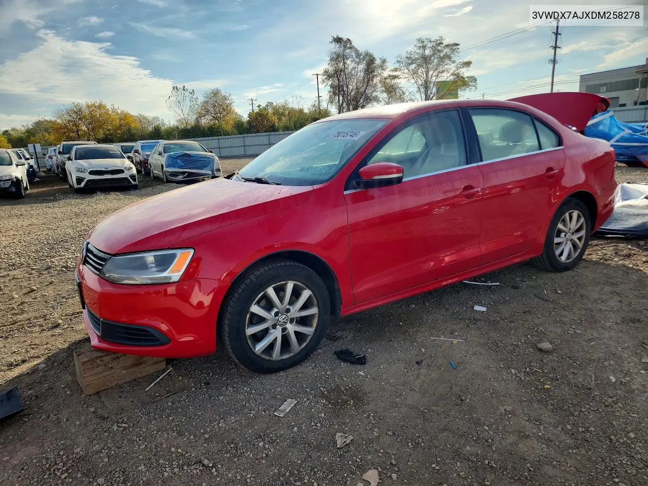 VOLKSWAGEN JETTA 2013, VIN 3VWDX7AJXDM258278