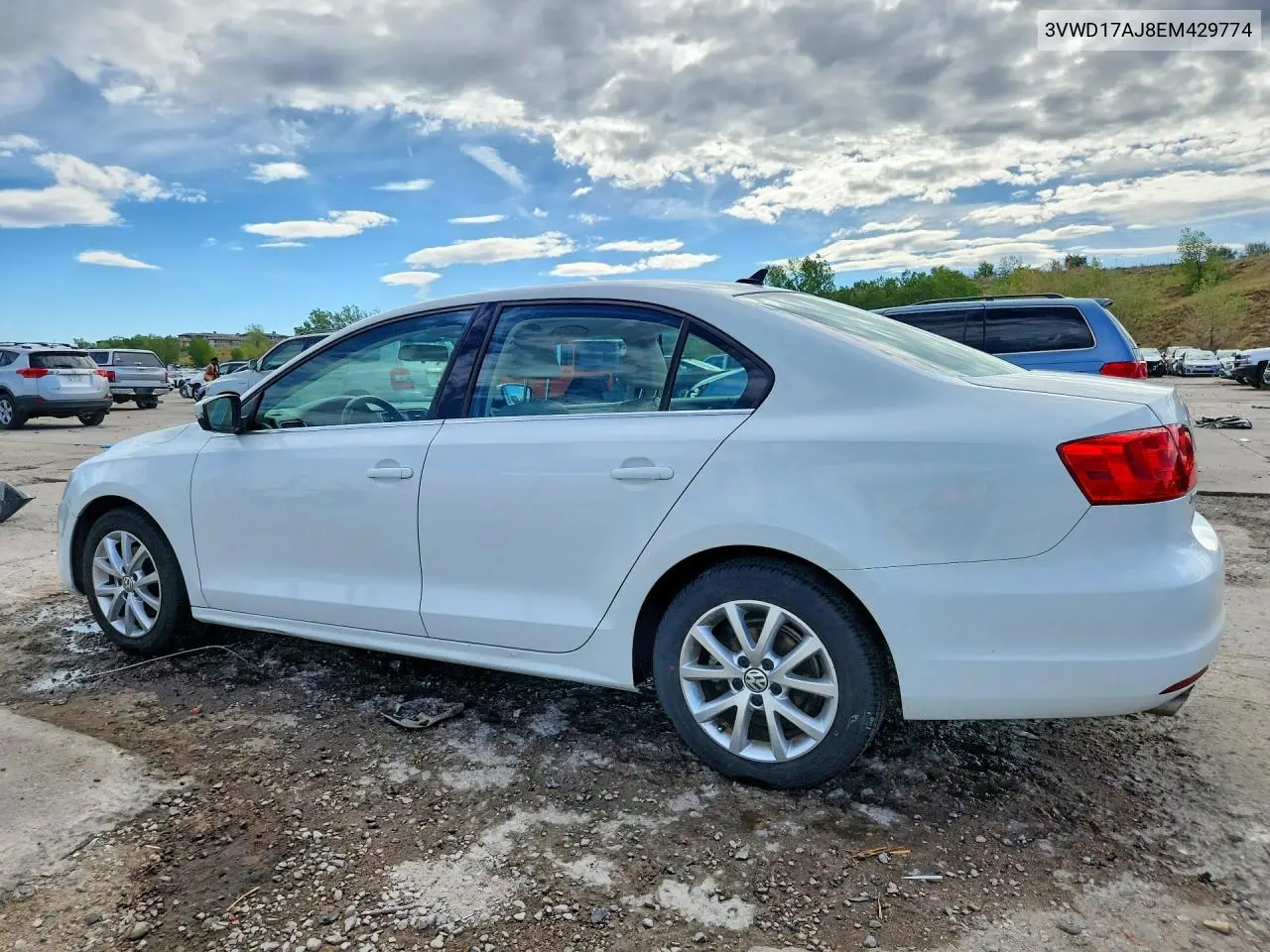 2014 VOLKSWAGEN JETTA VIN 3VWD17AJ8EM429774 — фото 2