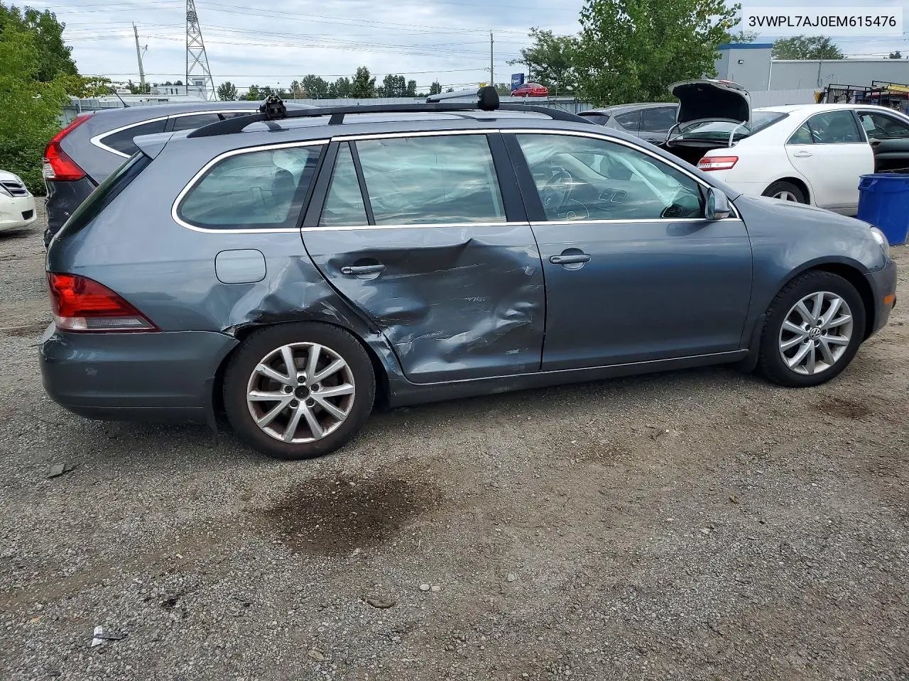 2014 VOLKSWAGEN JETTA VIN 3VWPL7AJ0EM615476 — фото 3