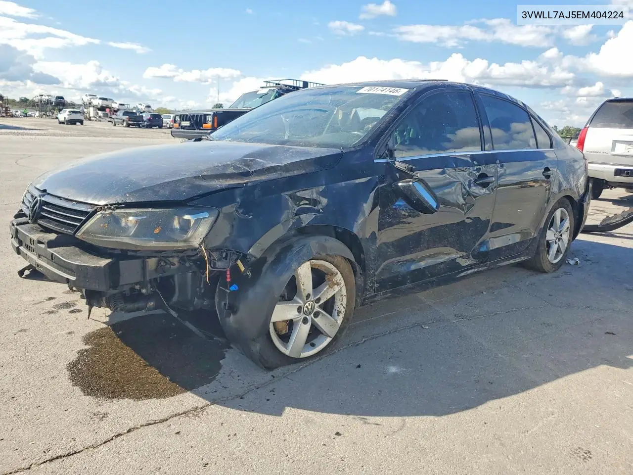 VOLKSWAGEN JETTA 2014, VIN 3VWLL7AJ5EM404224