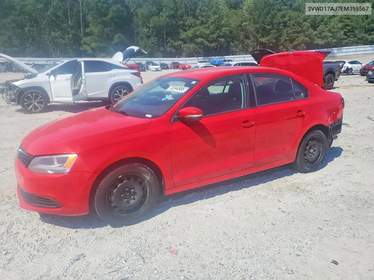 VOLKSWAGEN JETTA 2014, VIN 3VWD17AJ7EM395567