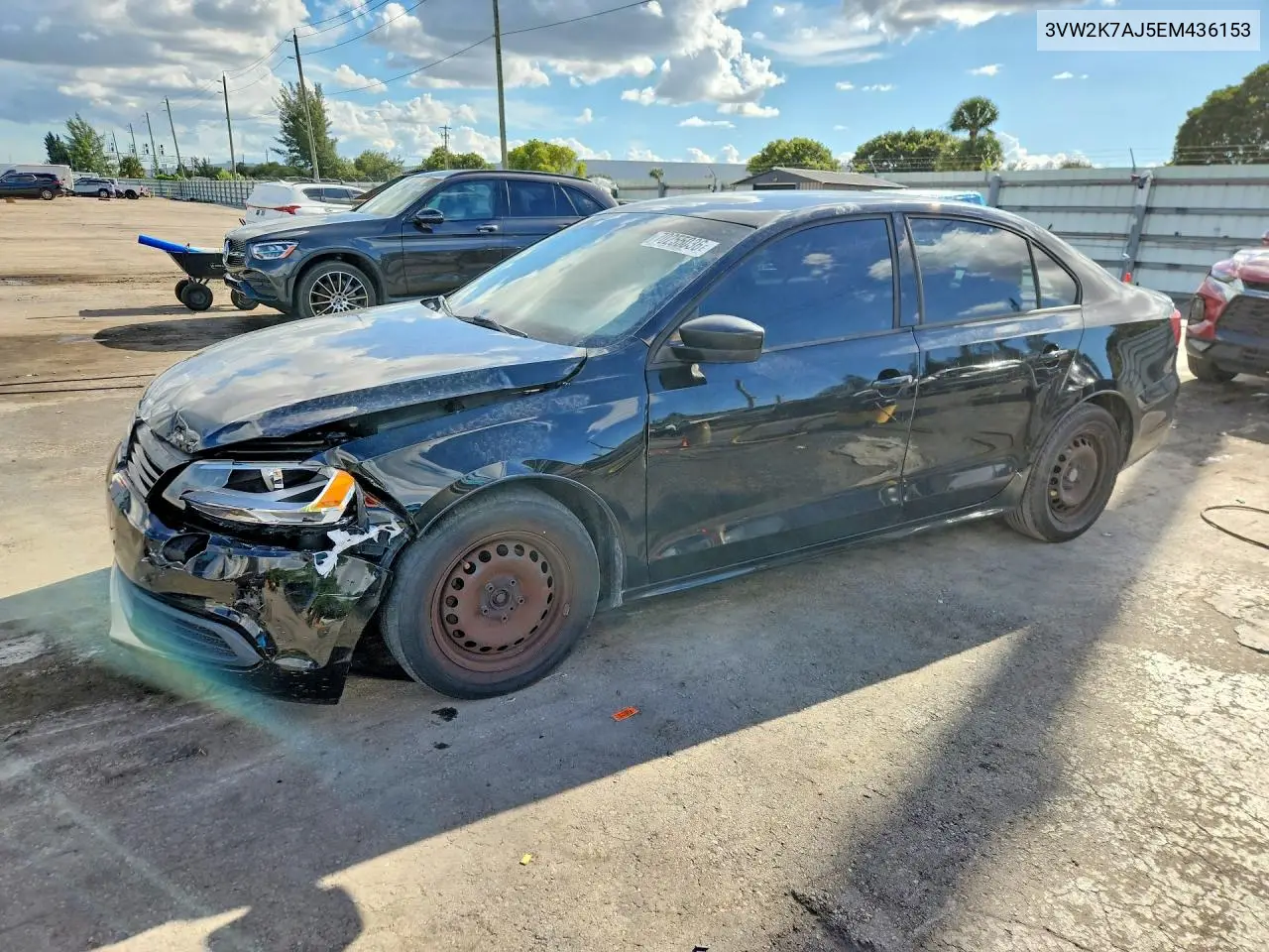VOLKSWAGEN JETTA 2014, VIN 3VW2K7AJ5EM436153