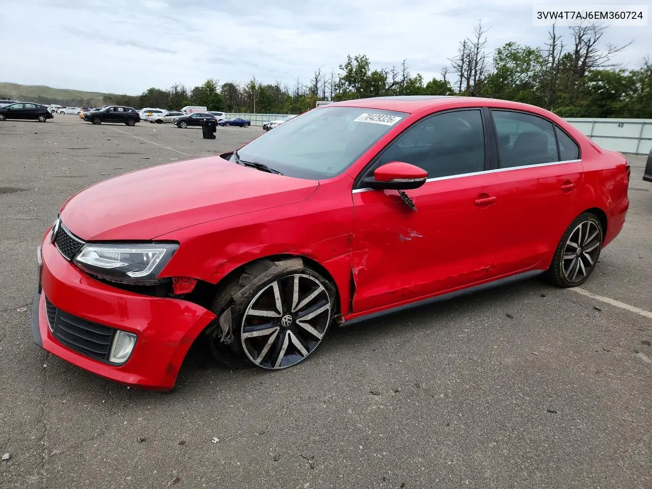 VOLKSWAGEN JETTA 2014, VIN 3VW4T7AJ6EM360724