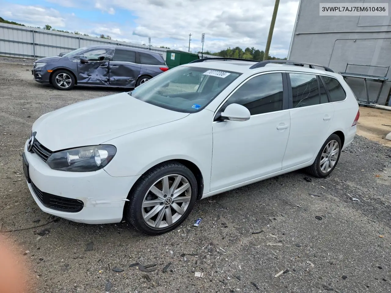 VOLKSWAGEN JETTA 2014, VIN 3VWPL7AJ7EM610436