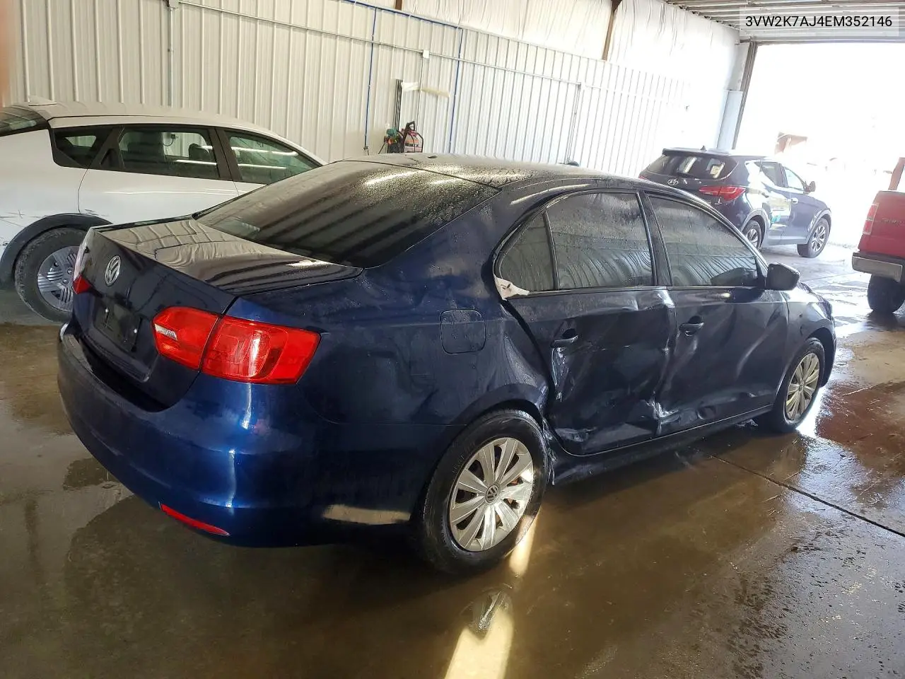 2014 VOLKSWAGEN JETTA VIN 3VW2K7AJ4EM352146 — фото 3