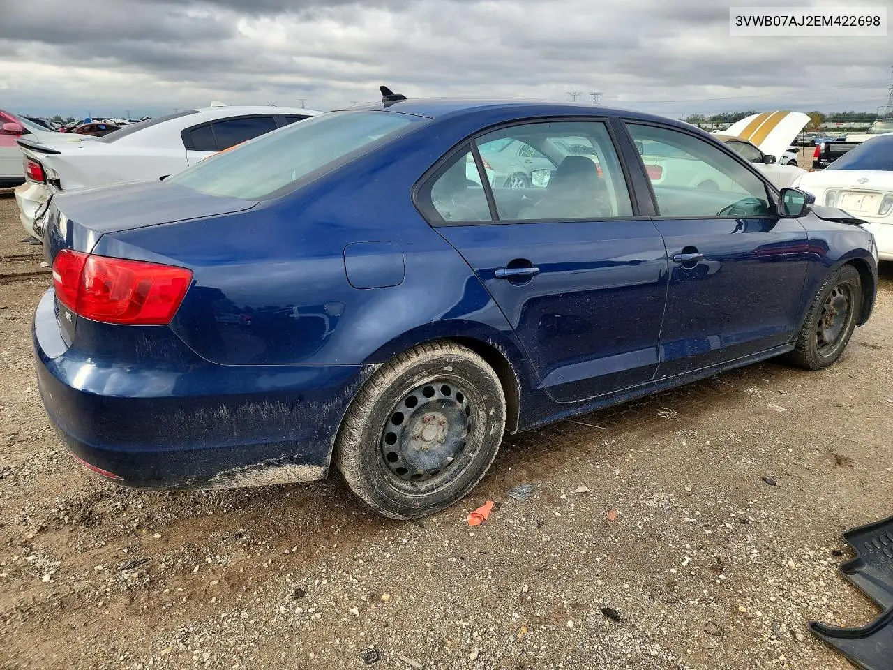 2014 VOLKSWAGEN JETTA VIN 3VWB07AJ2EM422698 — фото 3