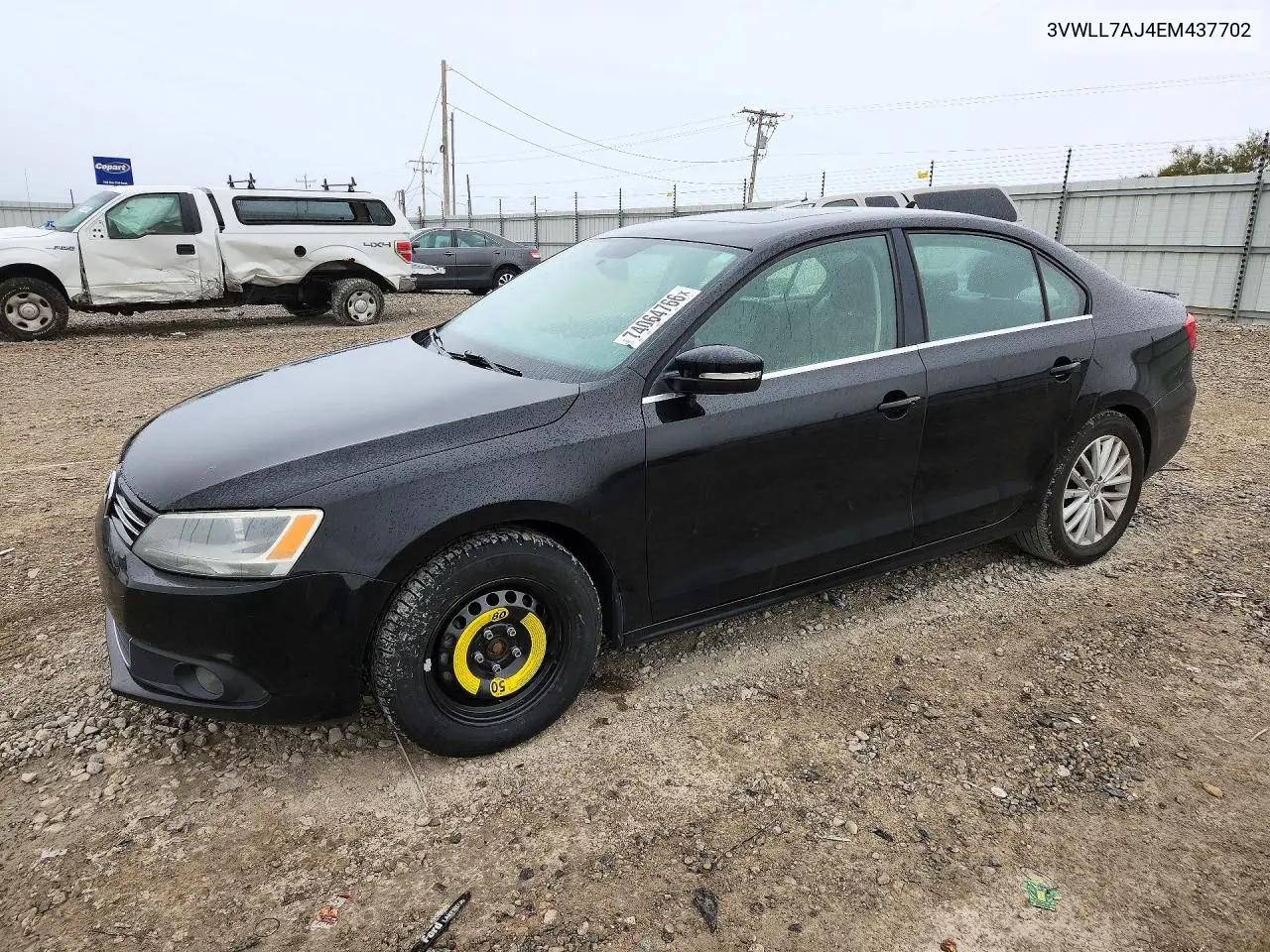 VOLKSWAGEN JETTA 2014, VIN 3VWLL7AJ4EM437702