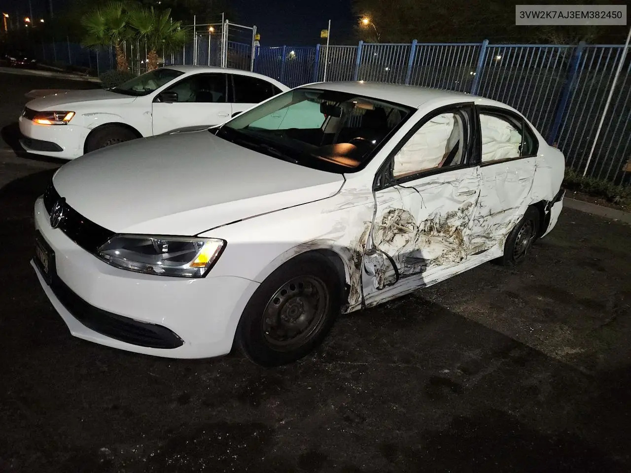 VOLKSWAGEN JETTA 2014, VIN 3VW2K7AJ3EM382450