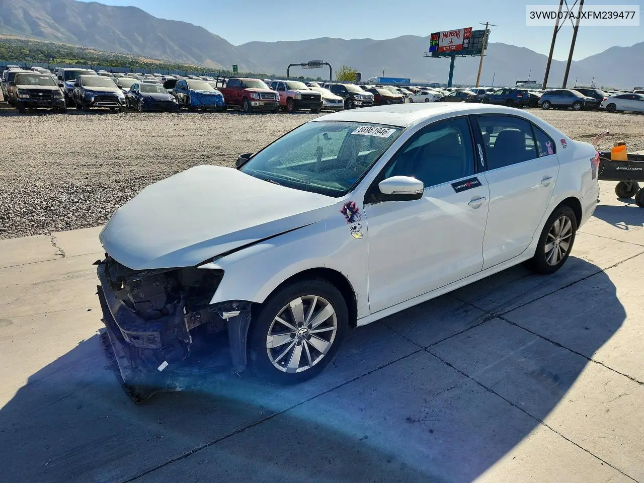 VOLKSWAGEN JETTA 2015, VIN 3VWD07AJXFM239477