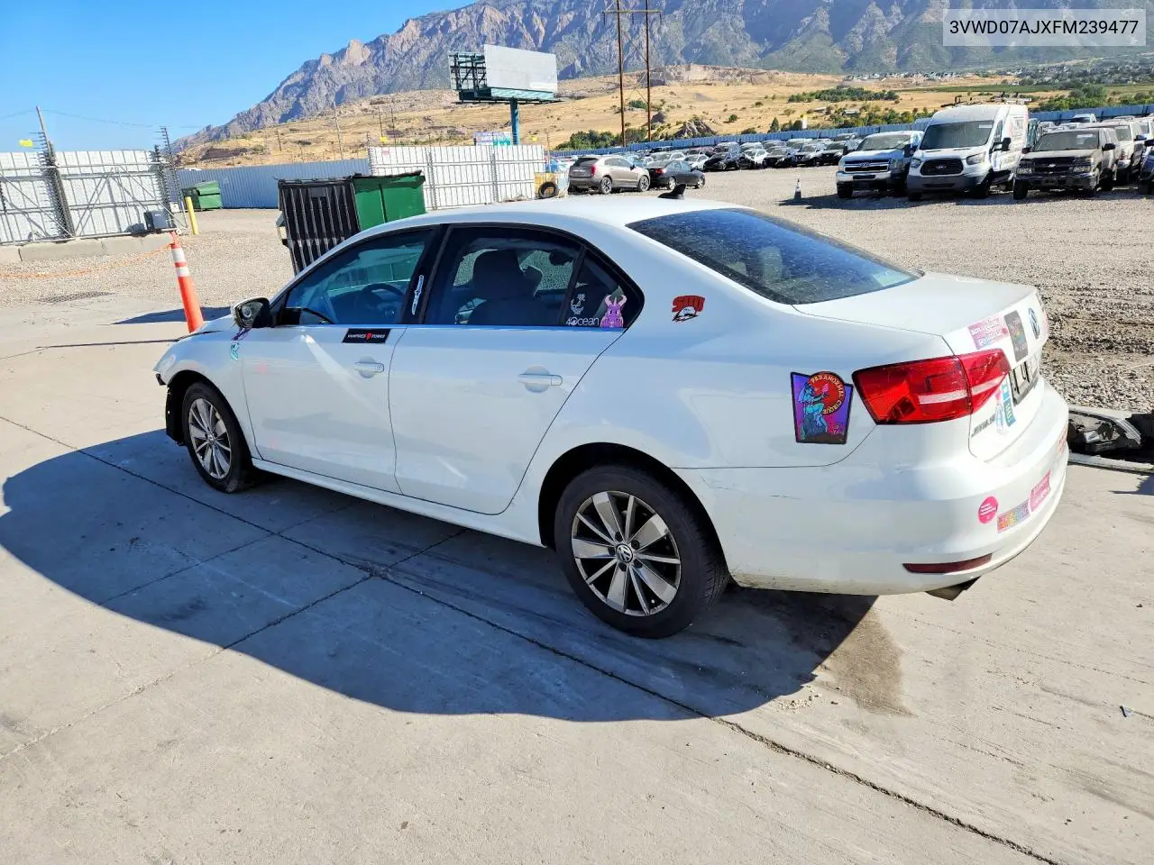 2015 VOLKSWAGEN JETTA VIN 3VWD07AJXFM239477 — фото 2