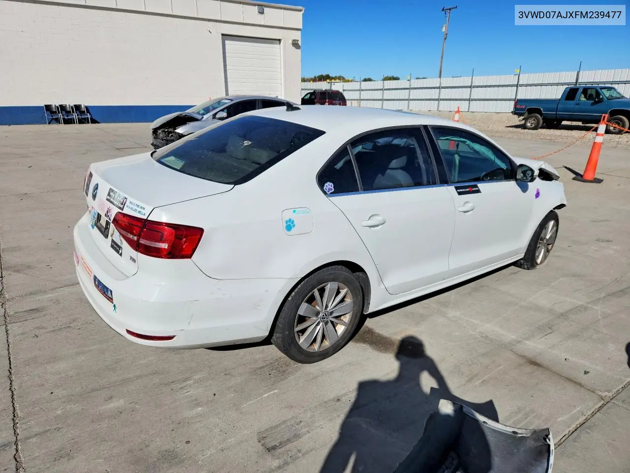 2015 VOLKSWAGEN JETTA VIN 3VWD07AJXFM239477 — фото 3