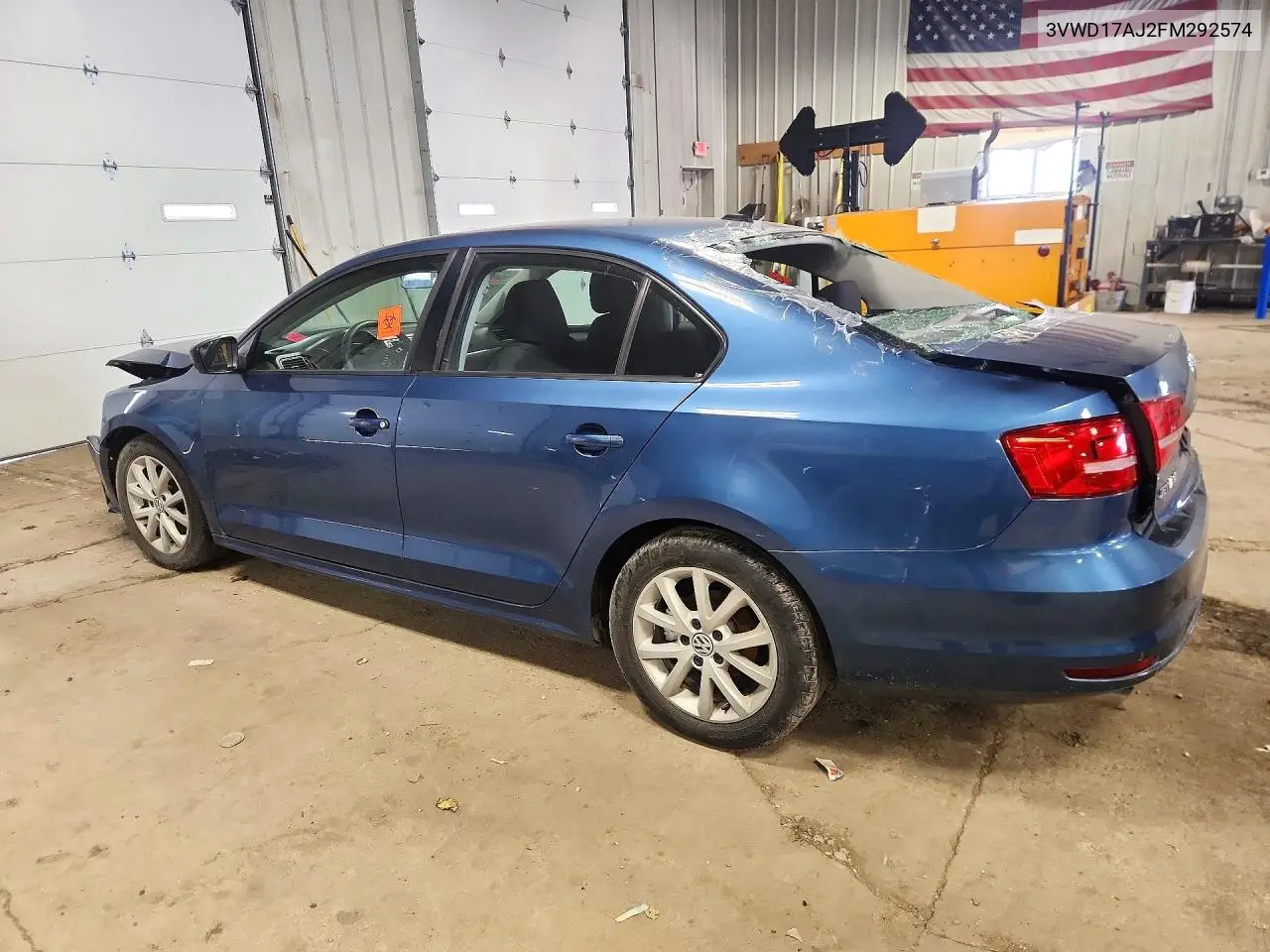 2015 VOLKSWAGEN JETTA VIN 3VWD17AJ2FM292574 — фото 2