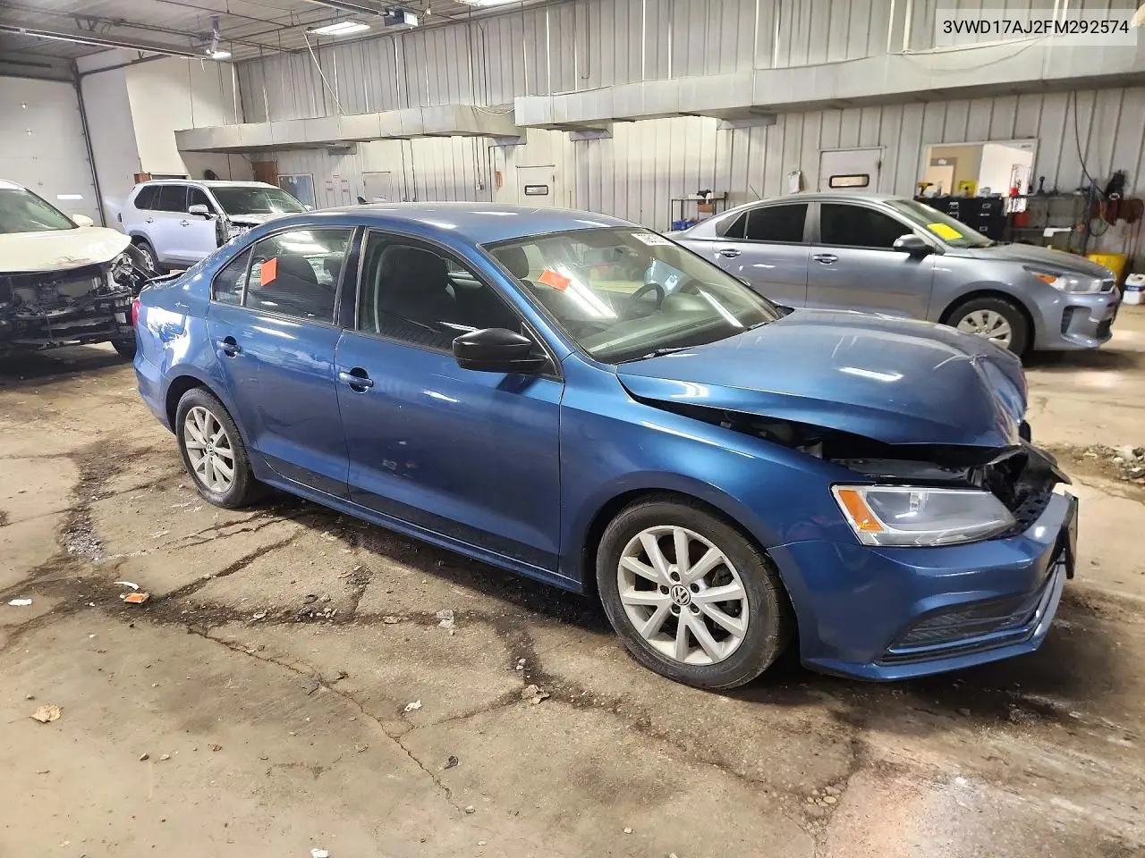 2015 VOLKSWAGEN JETTA VIN 3VWD17AJ2FM292574 — фото 4