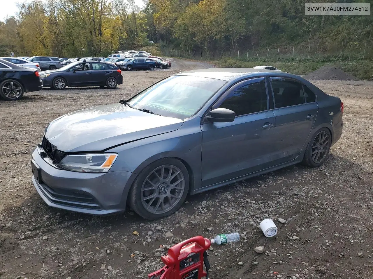 VOLKSWAGEN JETTA 2015, VIN 3VW1K7AJ0FM274512