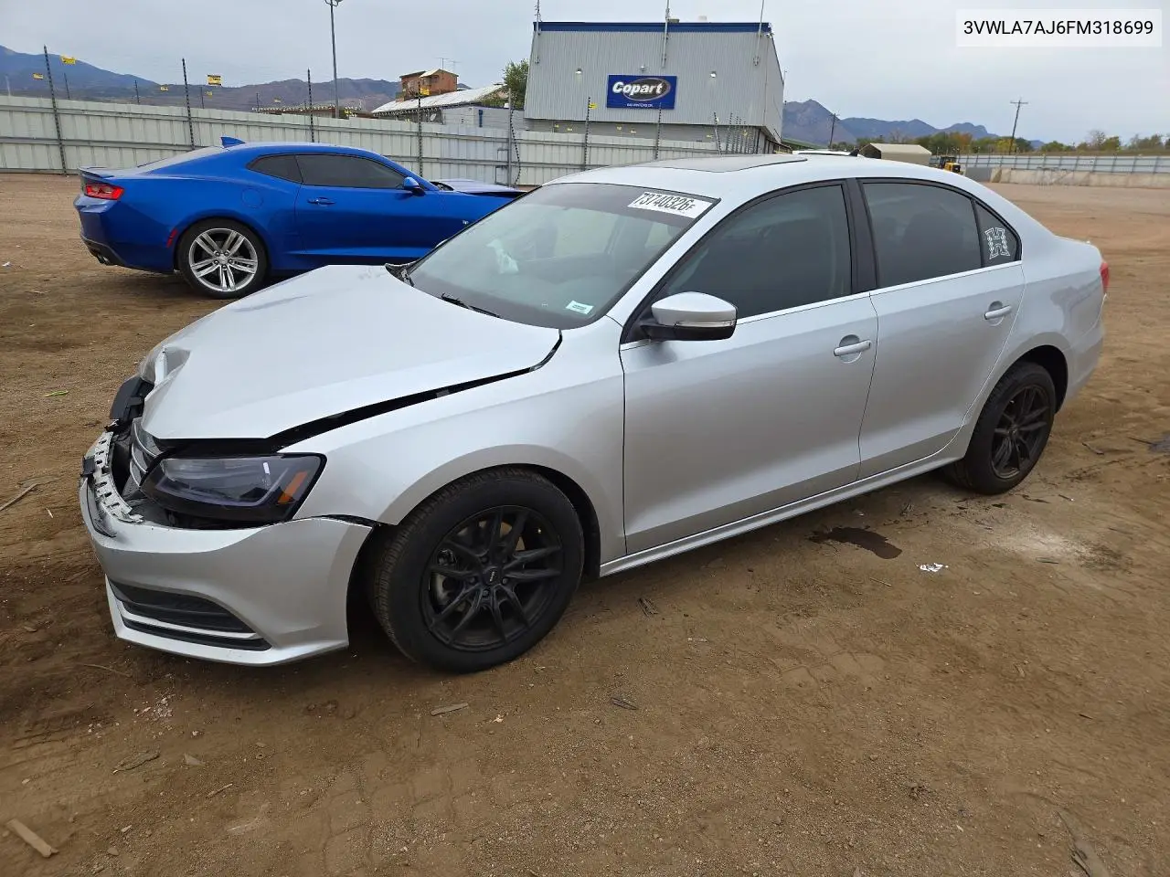VOLKSWAGEN JETTA 2015, VIN 3VWLA7AJ6FM318699