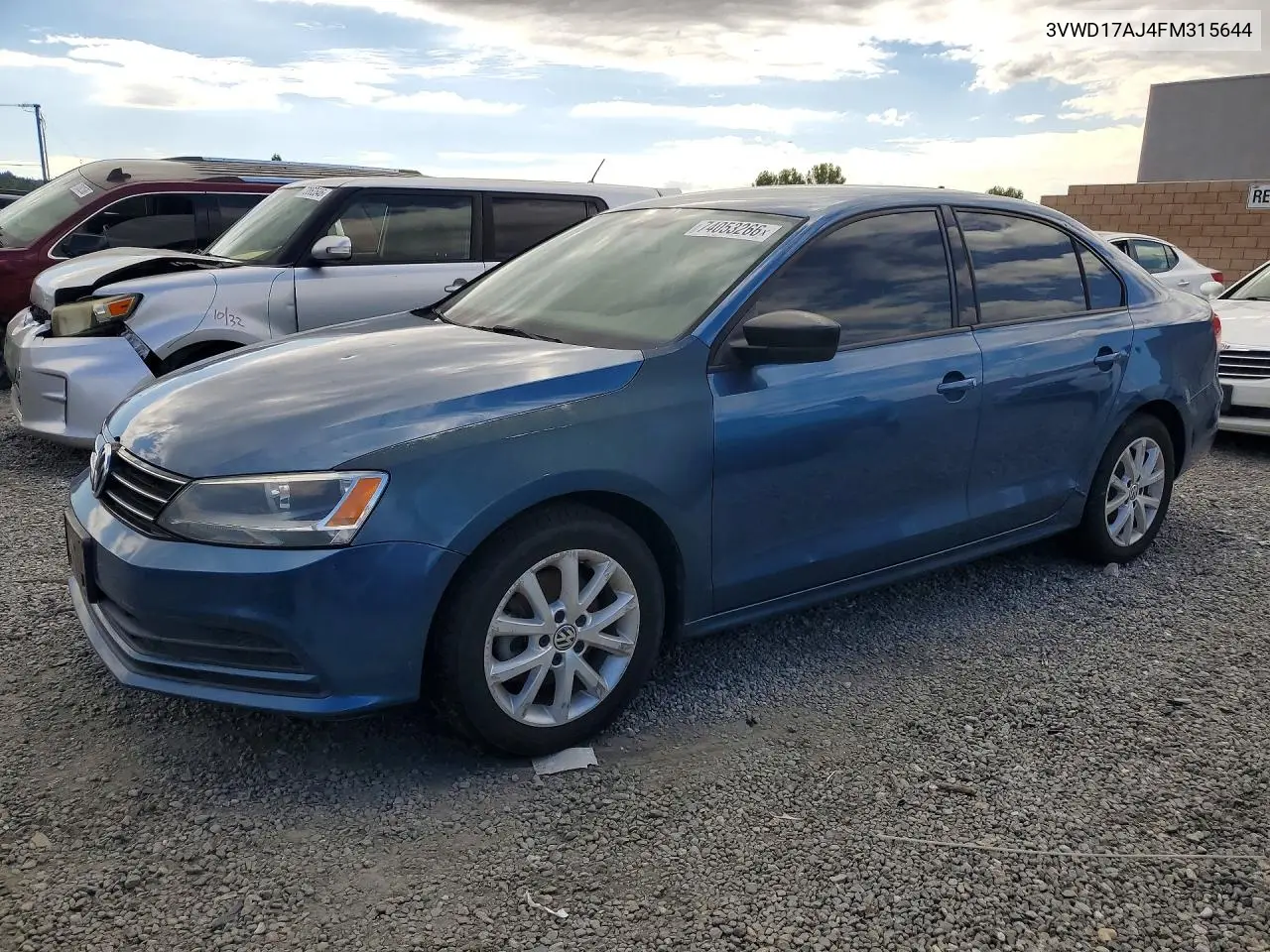 VOLKSWAGEN JETTA 2015, VIN 3VWD17AJ4FM315644