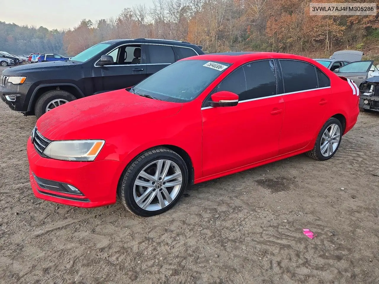 VOLKSWAGEN JETTA 2015, VIN 3VWLA7AJ4FM305286