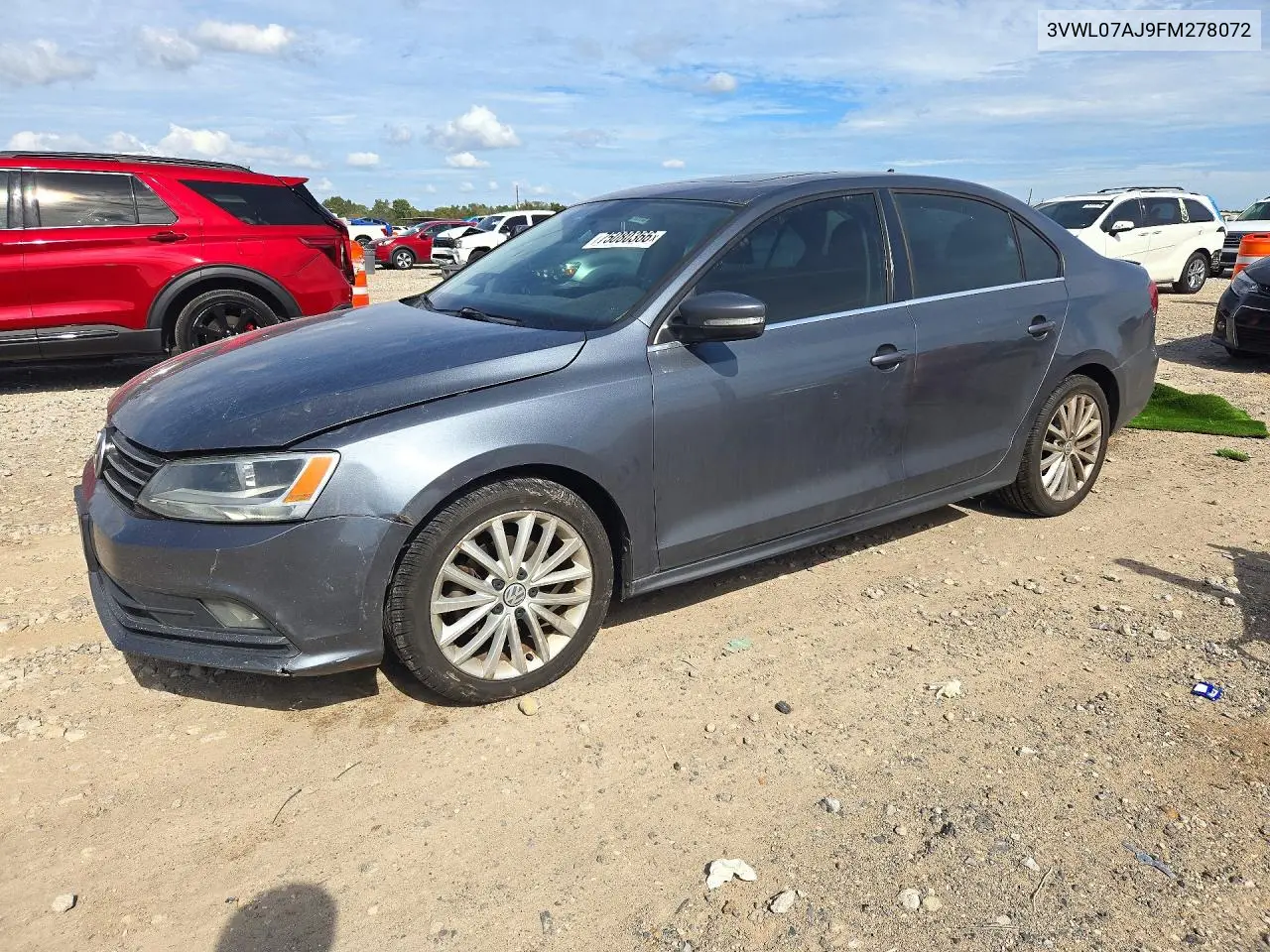VOLKSWAGEN JETTA 2015, VIN 3VWL07AJ9FM278072