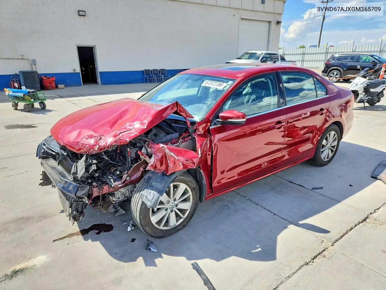VOLKSWAGEN JETTA 2016, VIN 3VWD67AJXGM365709