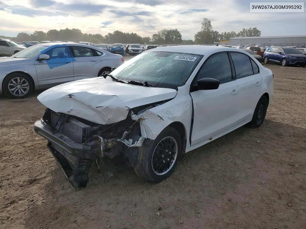 VOLKSWAGEN JETTA 2016, VIN 3VW267AJ0GM395292
