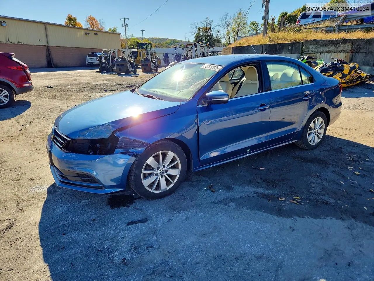 VOLKSWAGEN JETTA 2016, VIN 3VWD67AJXGM410034
