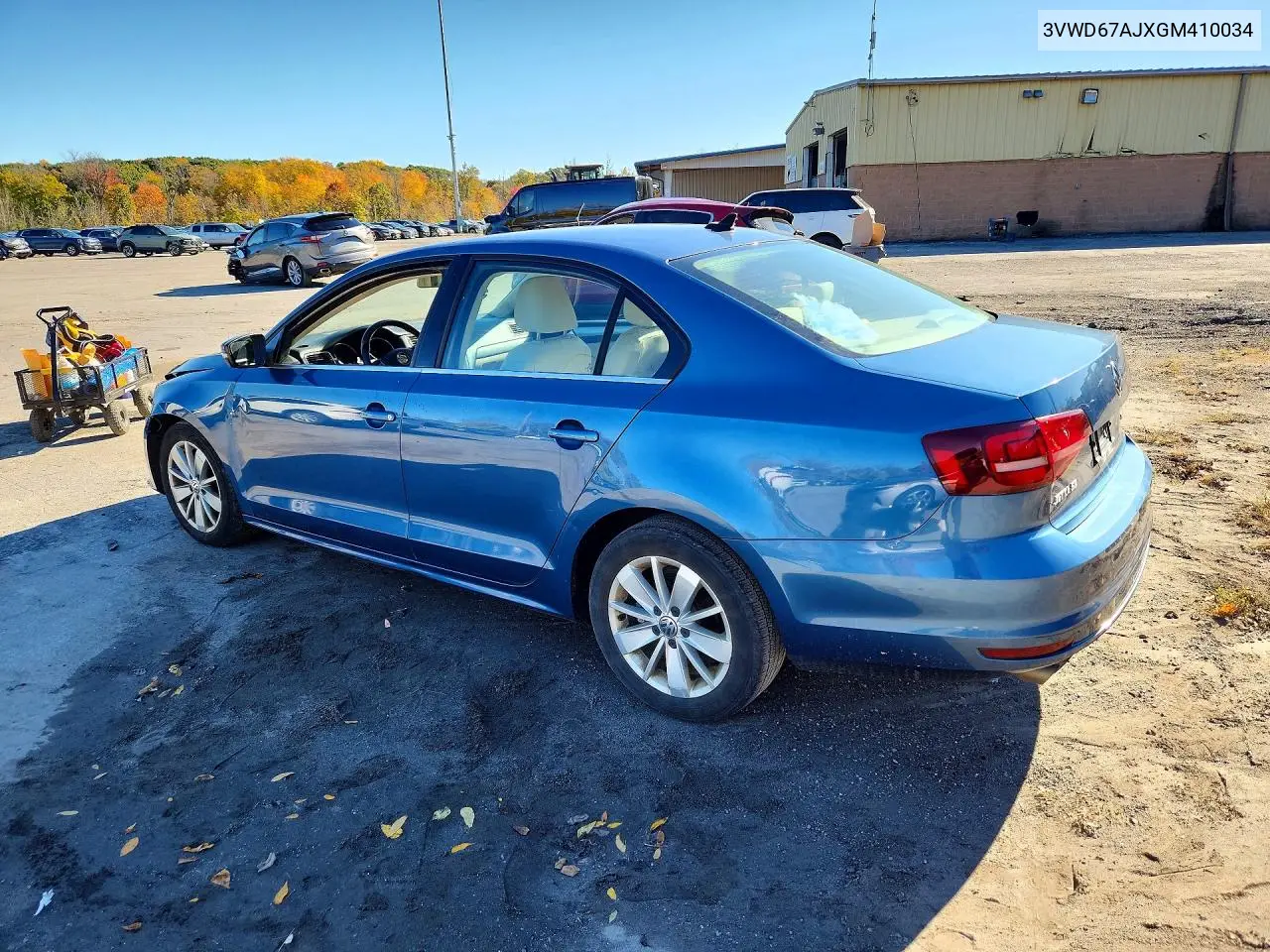 2016 VOLKSWAGEN JETTA VIN 3VWD67AJXGM410034 — фото 2