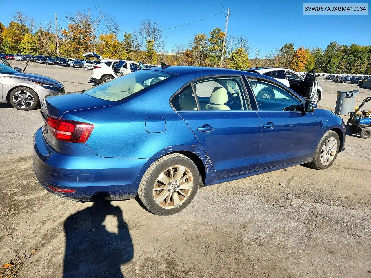 2016 VOLKSWAGEN JETTA VIN 3VWD67AJXGM410034 — фото 3