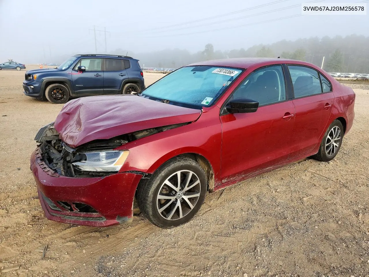 VOLKSWAGEN JETTA 2016, VIN 3VWD67AJ2GM256578