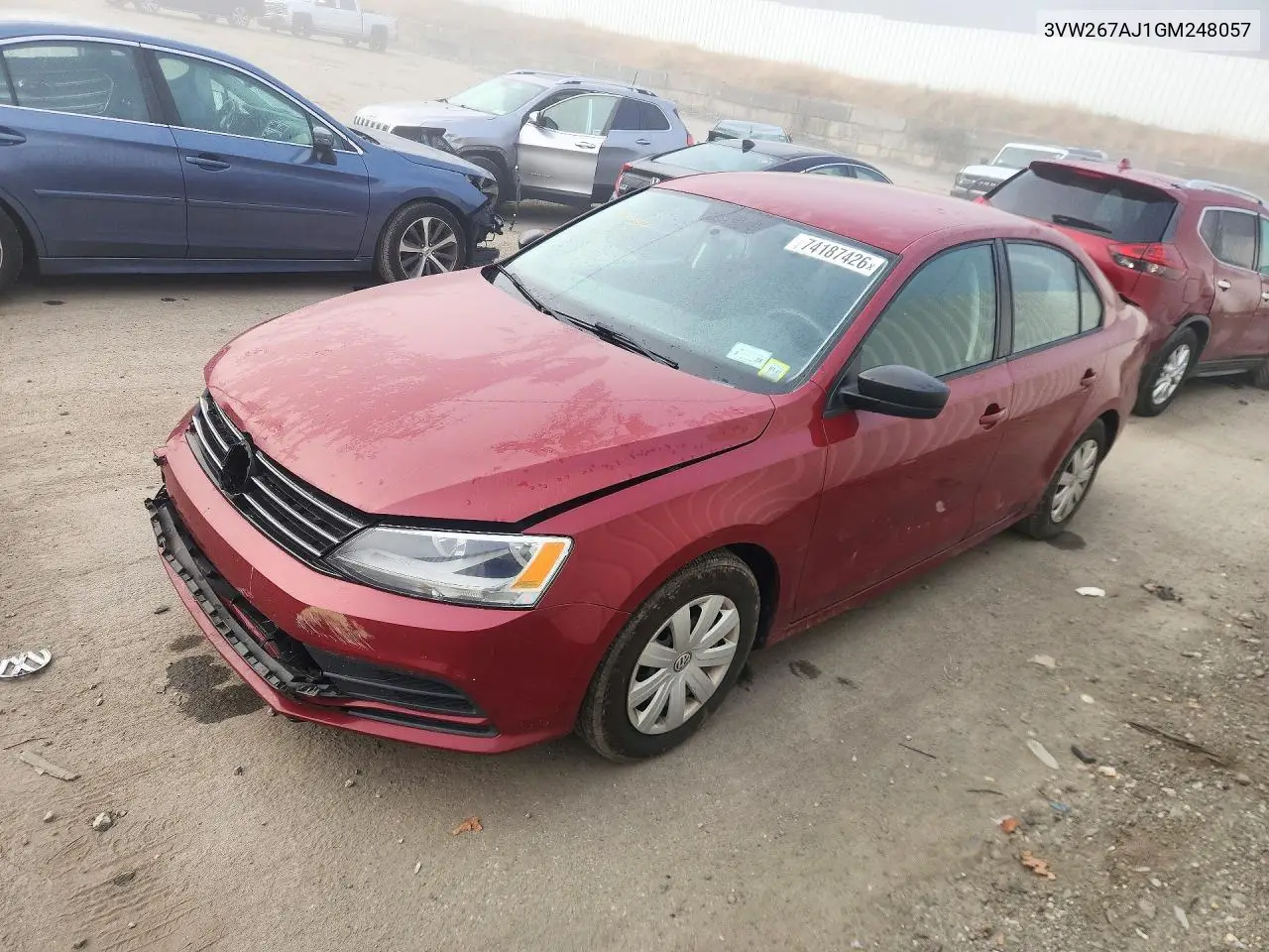 VOLKSWAGEN JETTA 2016, VIN 3VW267AJ1GM248057