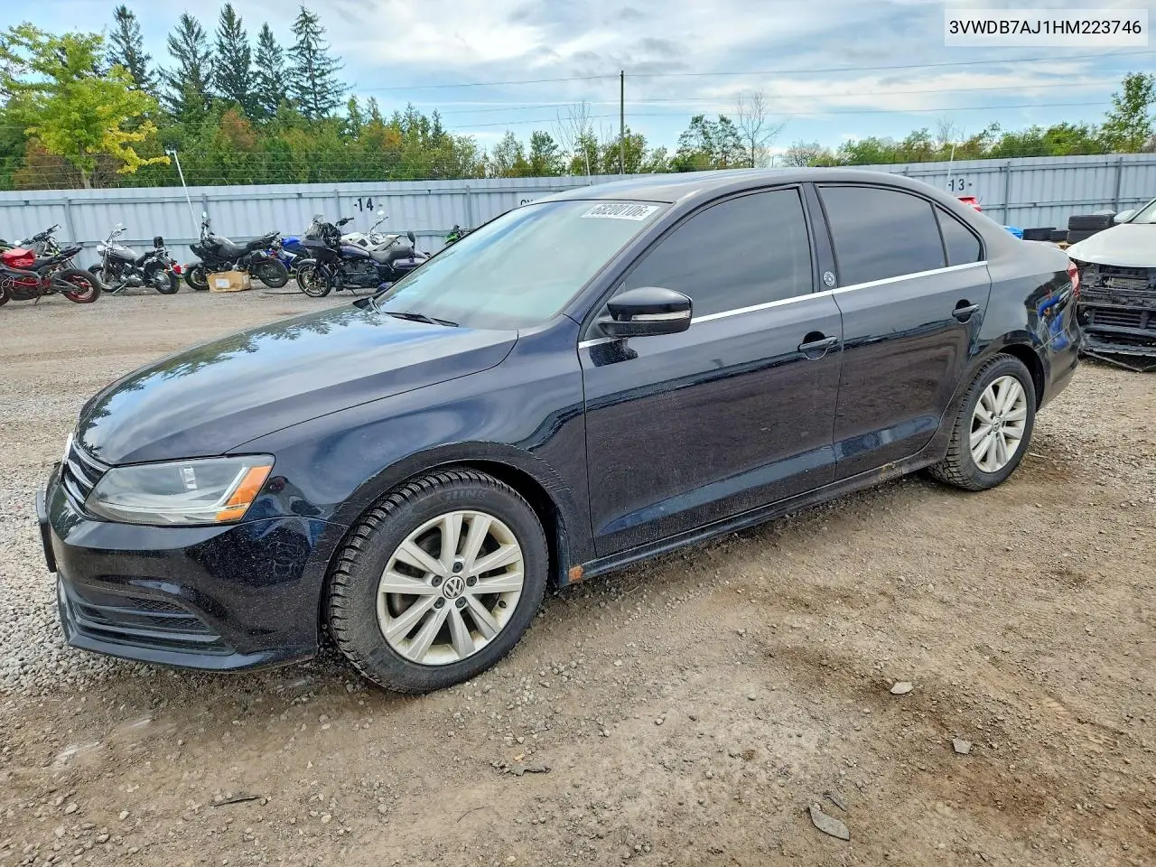 VOLKSWAGEN JETTA 2017, VIN 3VWDB7AJ1HM223746