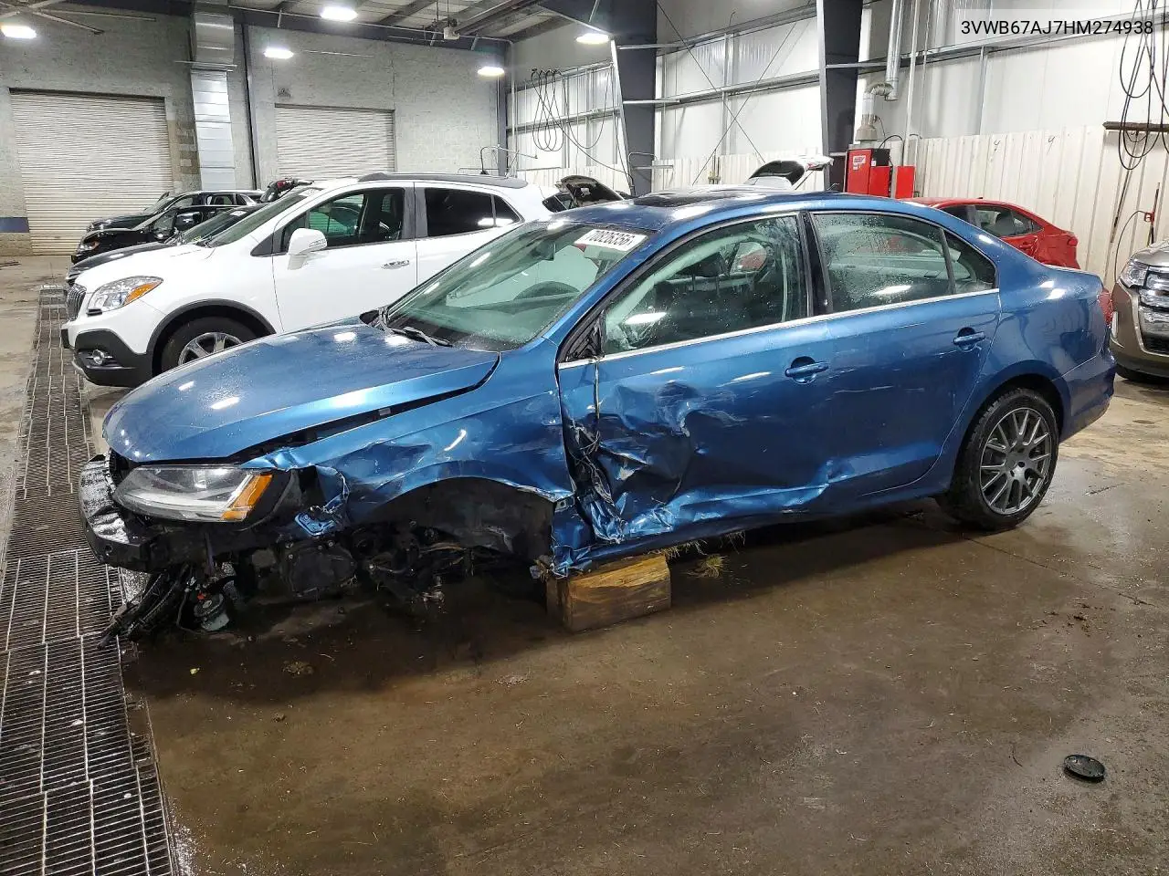VOLKSWAGEN JETTA 2017, VIN 3VWB67AJ7HM274938