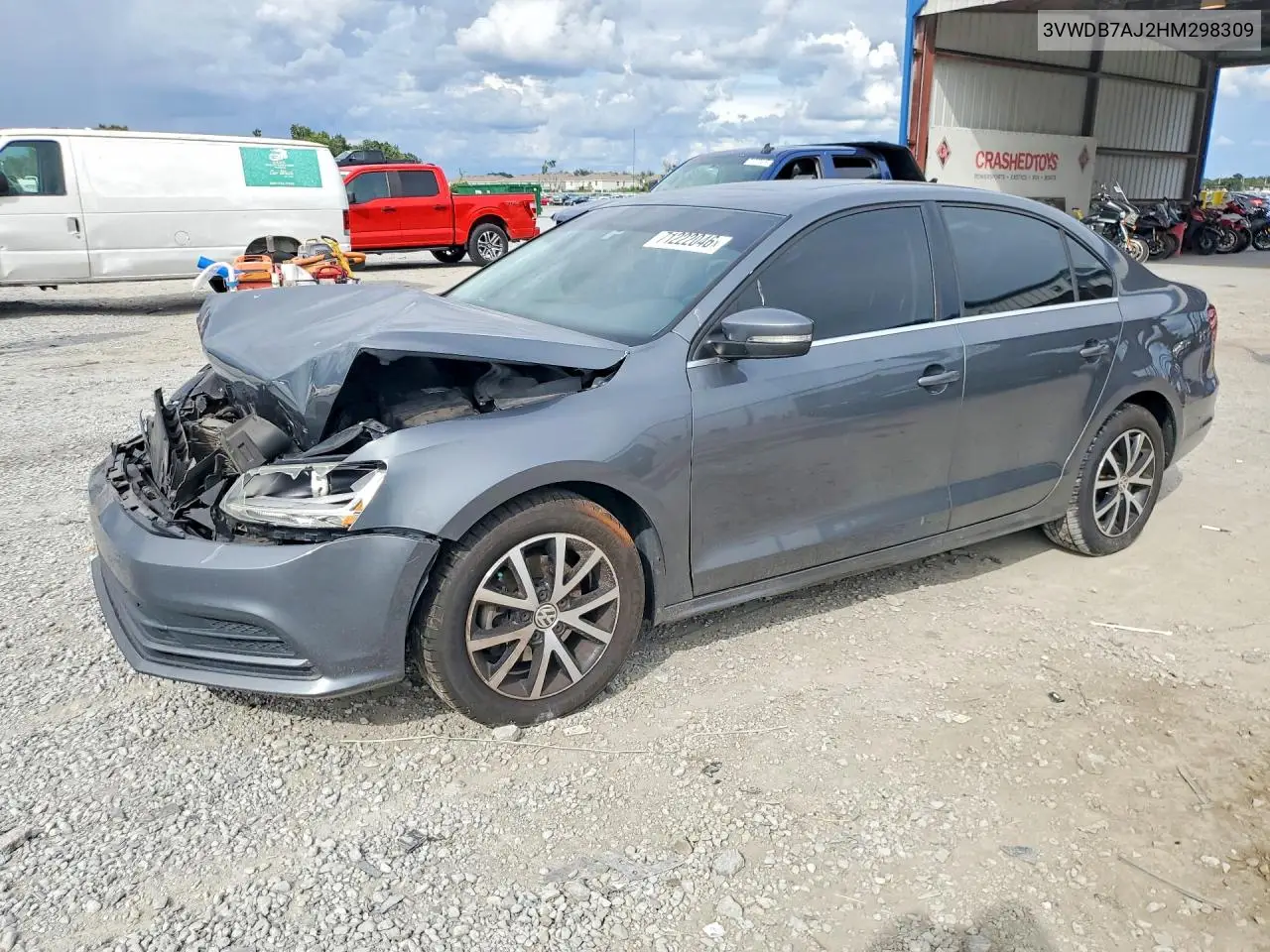 VOLKSWAGEN JETTA 2017, VIN 3VWDB7AJ2HM298309