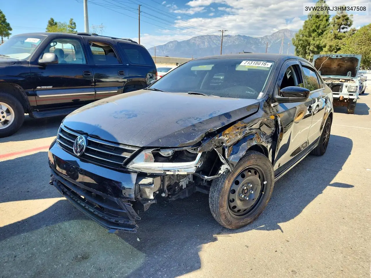 VOLKSWAGEN JETTA 2017, VIN 3VW2B7AJ3HM347508