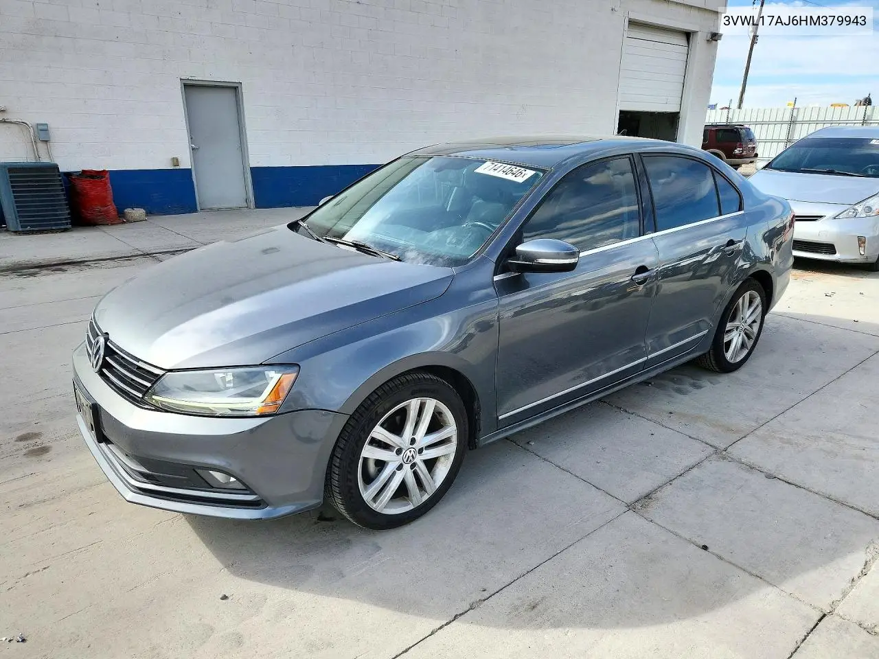 VOLKSWAGEN JETTA 2017, VIN 3VWL17AJ6HM379943