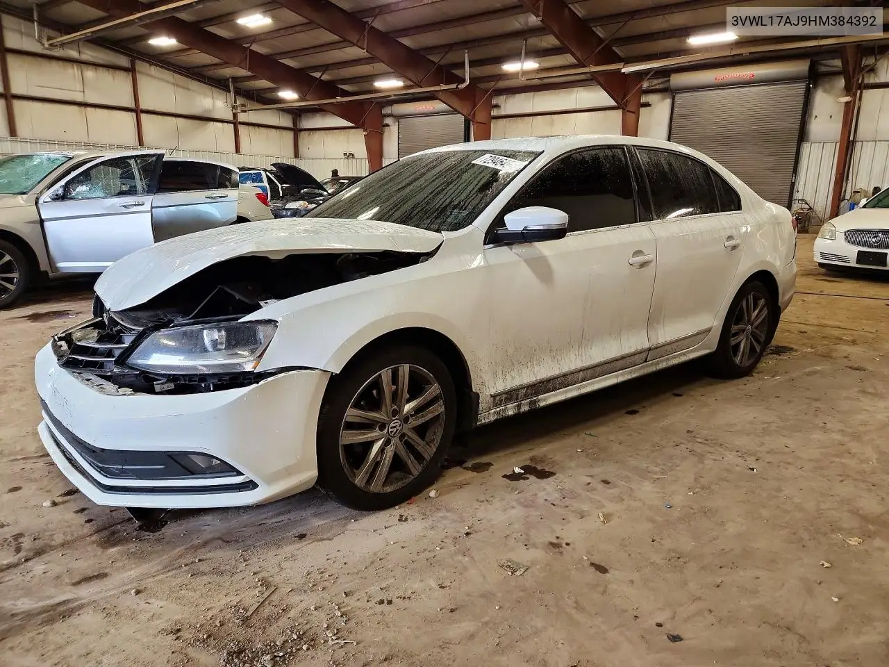 VOLKSWAGEN JETTA 2017, VIN 3VWL17AJ9HM384392