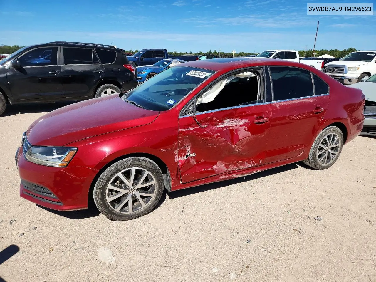 VOLKSWAGEN JETTA 2017, VIN 3VWDB7AJ9HM296623