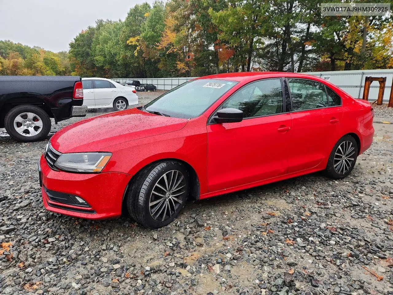 VOLKSWAGEN JETTA 2017, VIN 3VWD17AJ9HM309325
