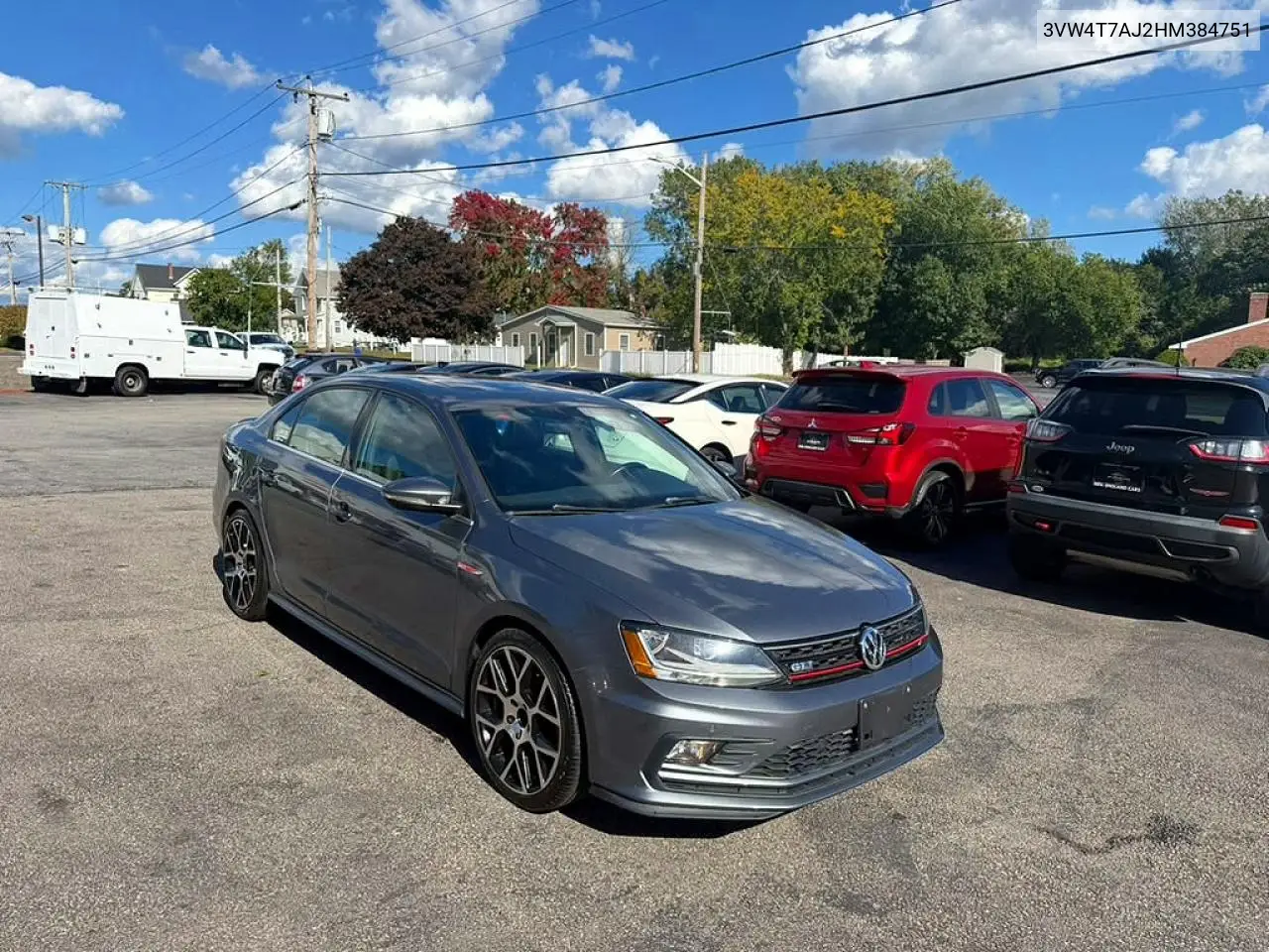 VOLKSWAGEN JETTA 2017, VIN 3VW4T7AJ2HM384751