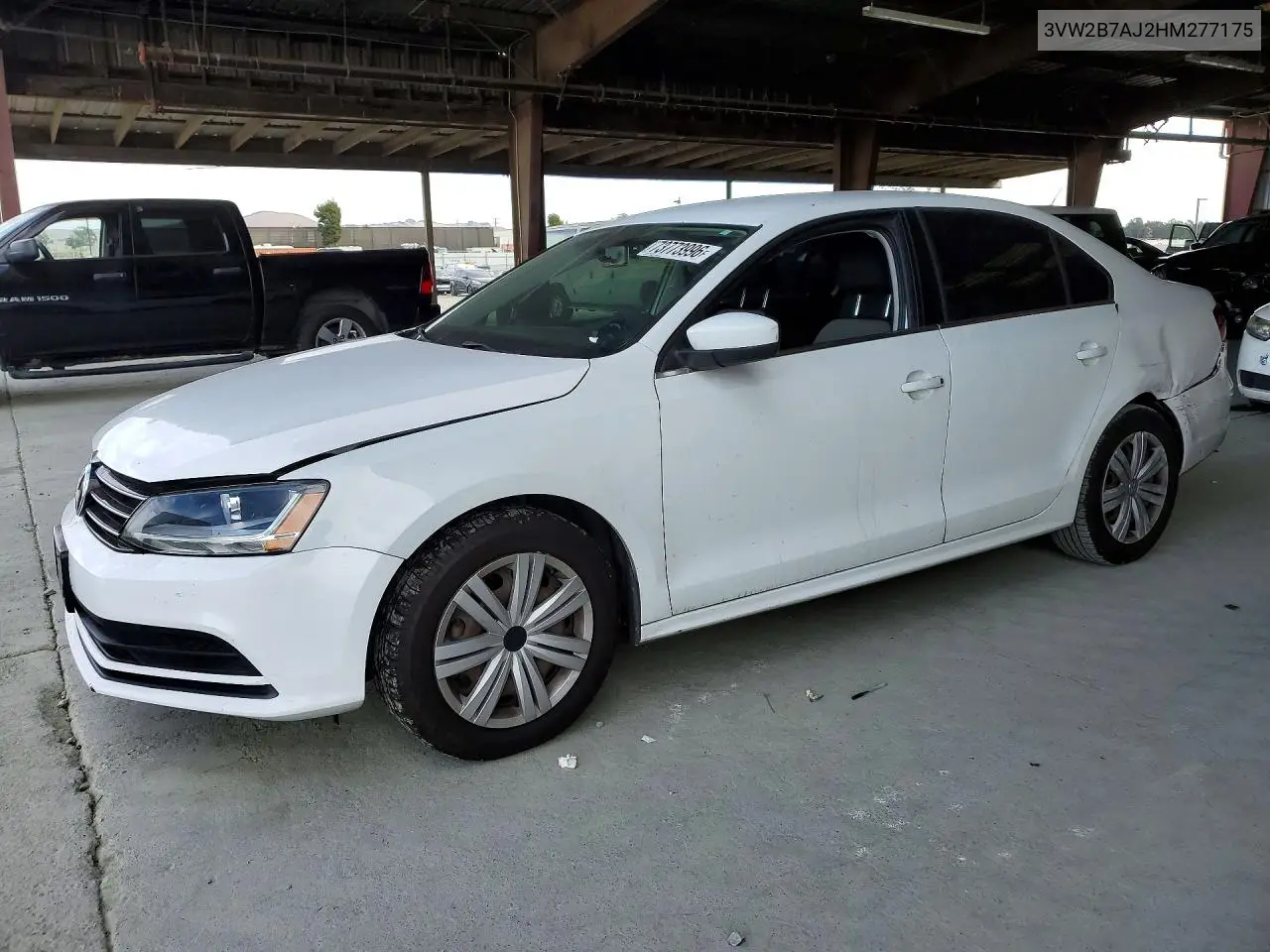 VOLKSWAGEN JETTA 2017, VIN 3VW2B7AJ2HM277175