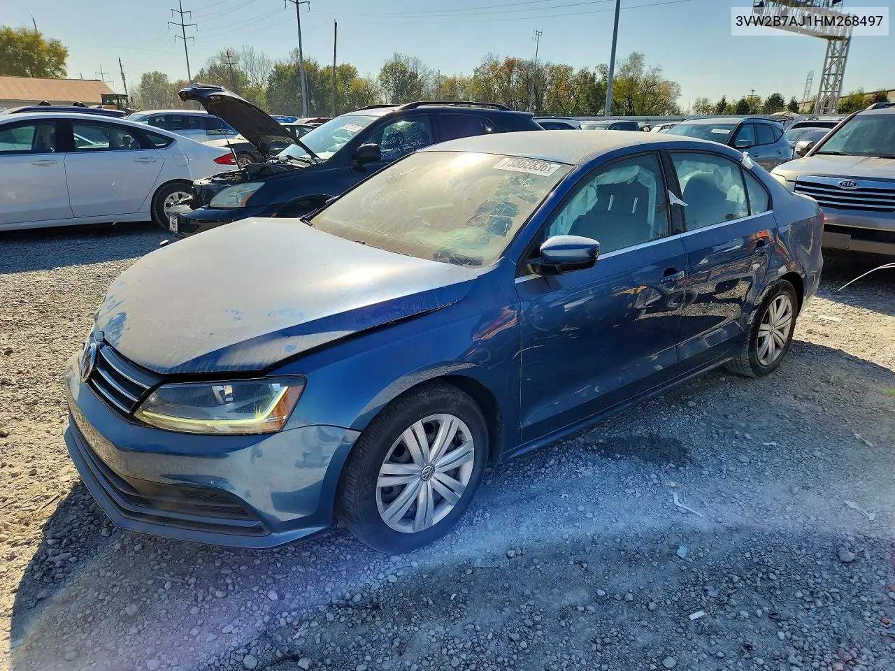 VOLKSWAGEN JETTA 2017, VIN 3VW2B7AJ1HM268497