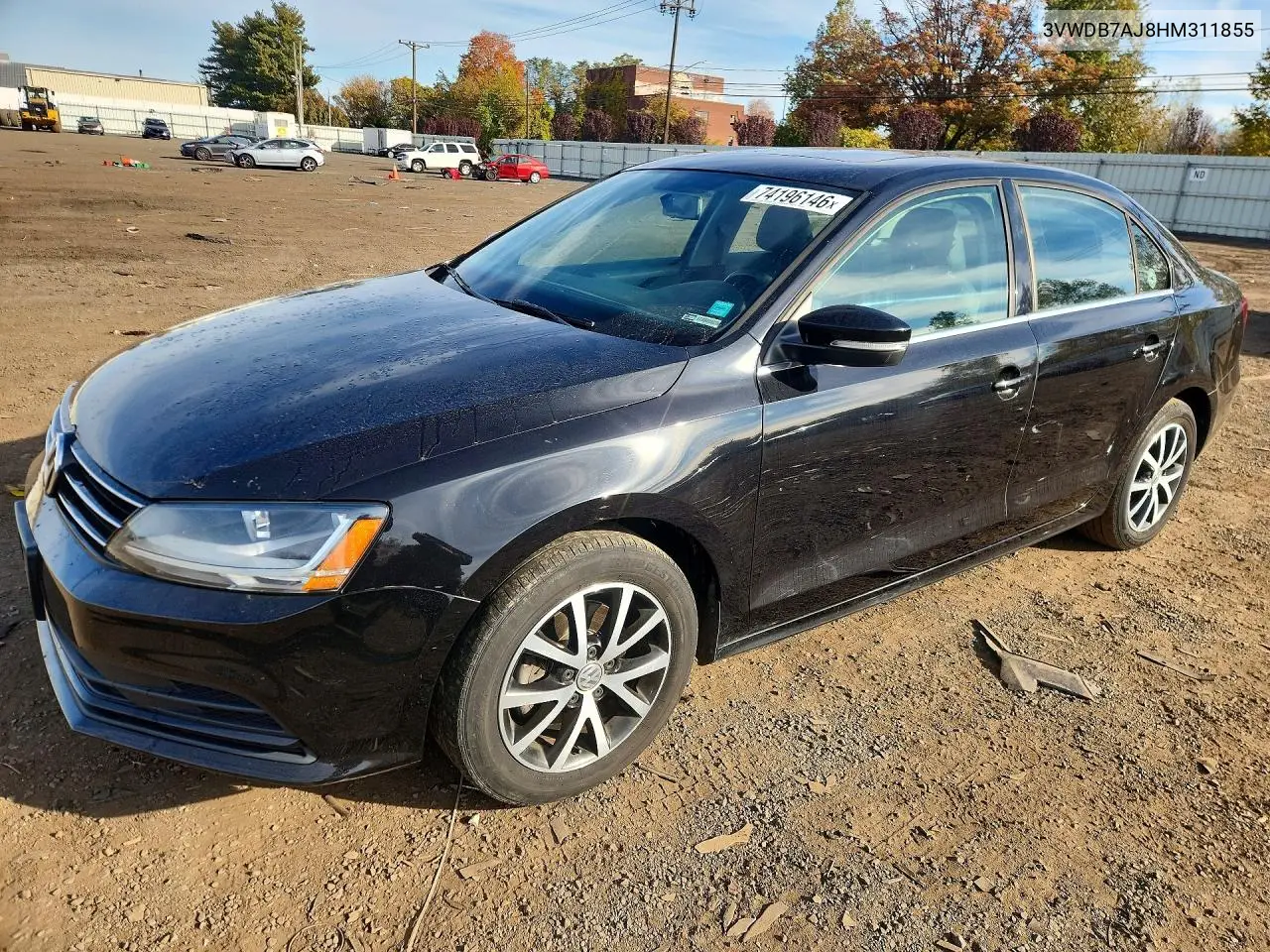 VOLKSWAGEN JETTA 2017, VIN 3VWDB7AJ8HM311855