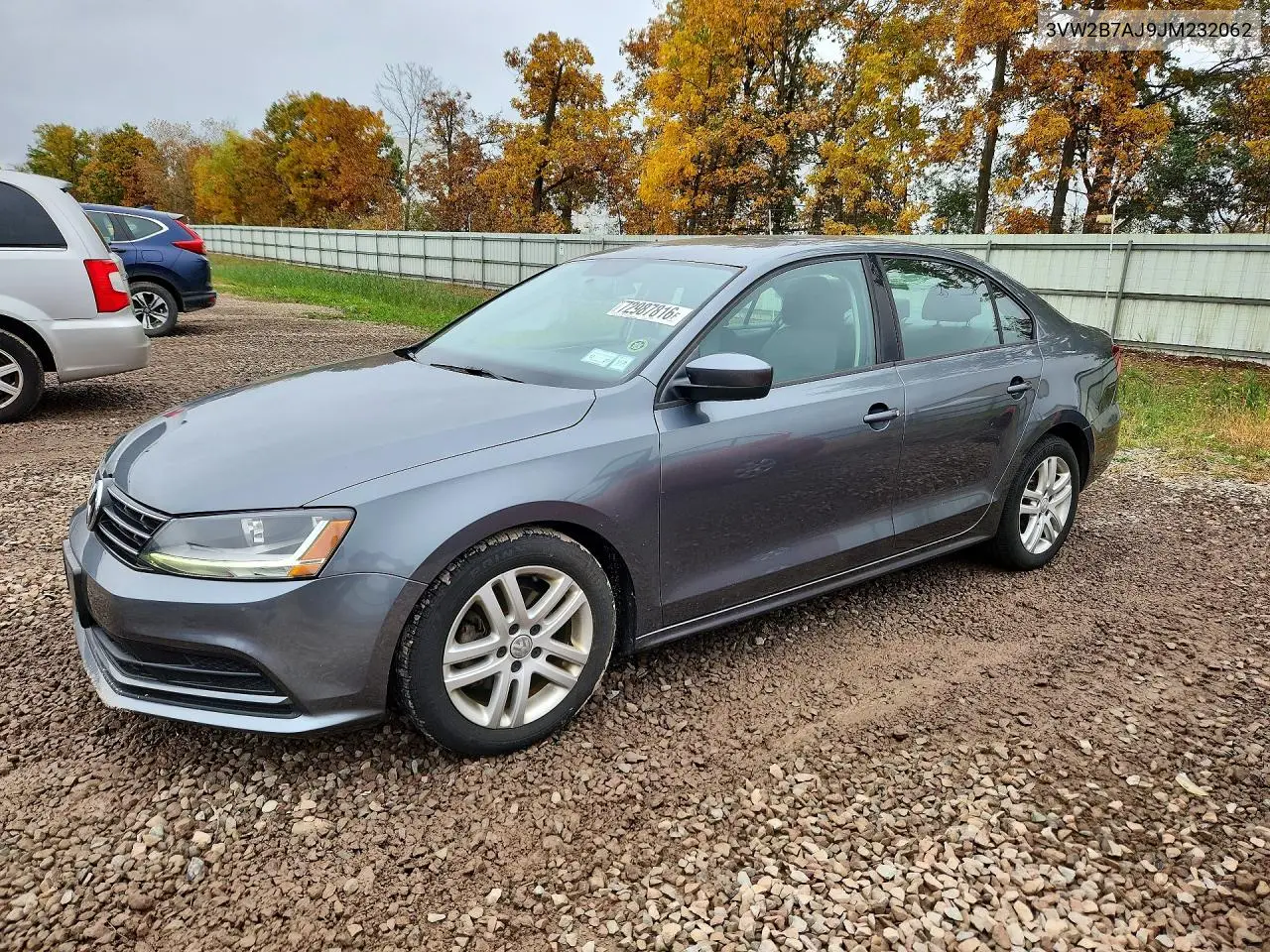 VOLKSWAGEN JETTA 2018, VIN 3VW2B7AJ9JM232062