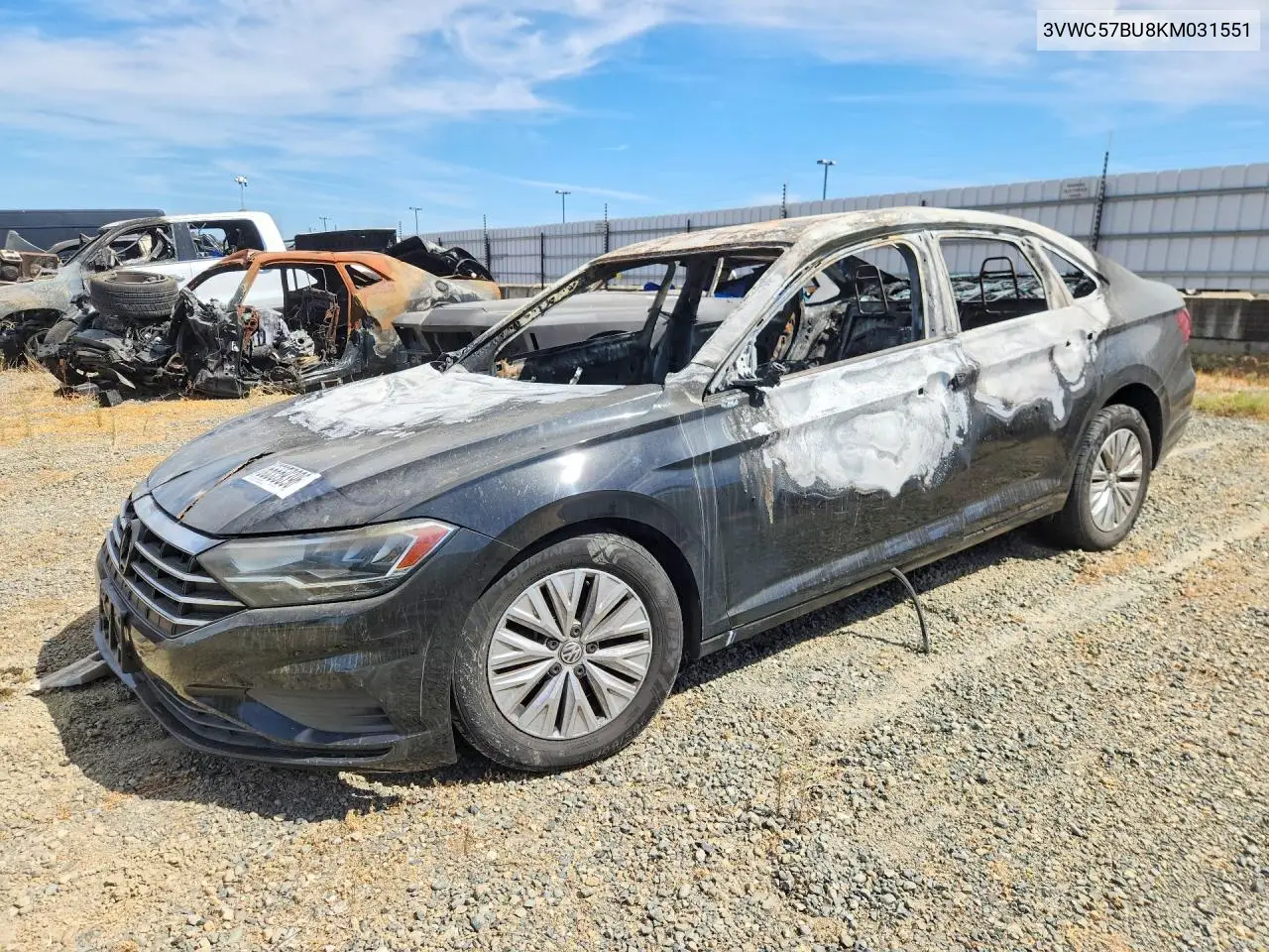 VOLKSWAGEN JETTA 2019, VIN 3VWC57BU8KM031551