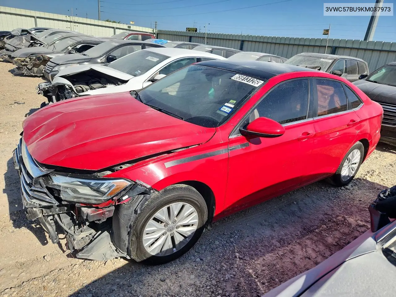 VOLKSWAGEN JETTA 2019, VIN 3VWC57BU9KM037973