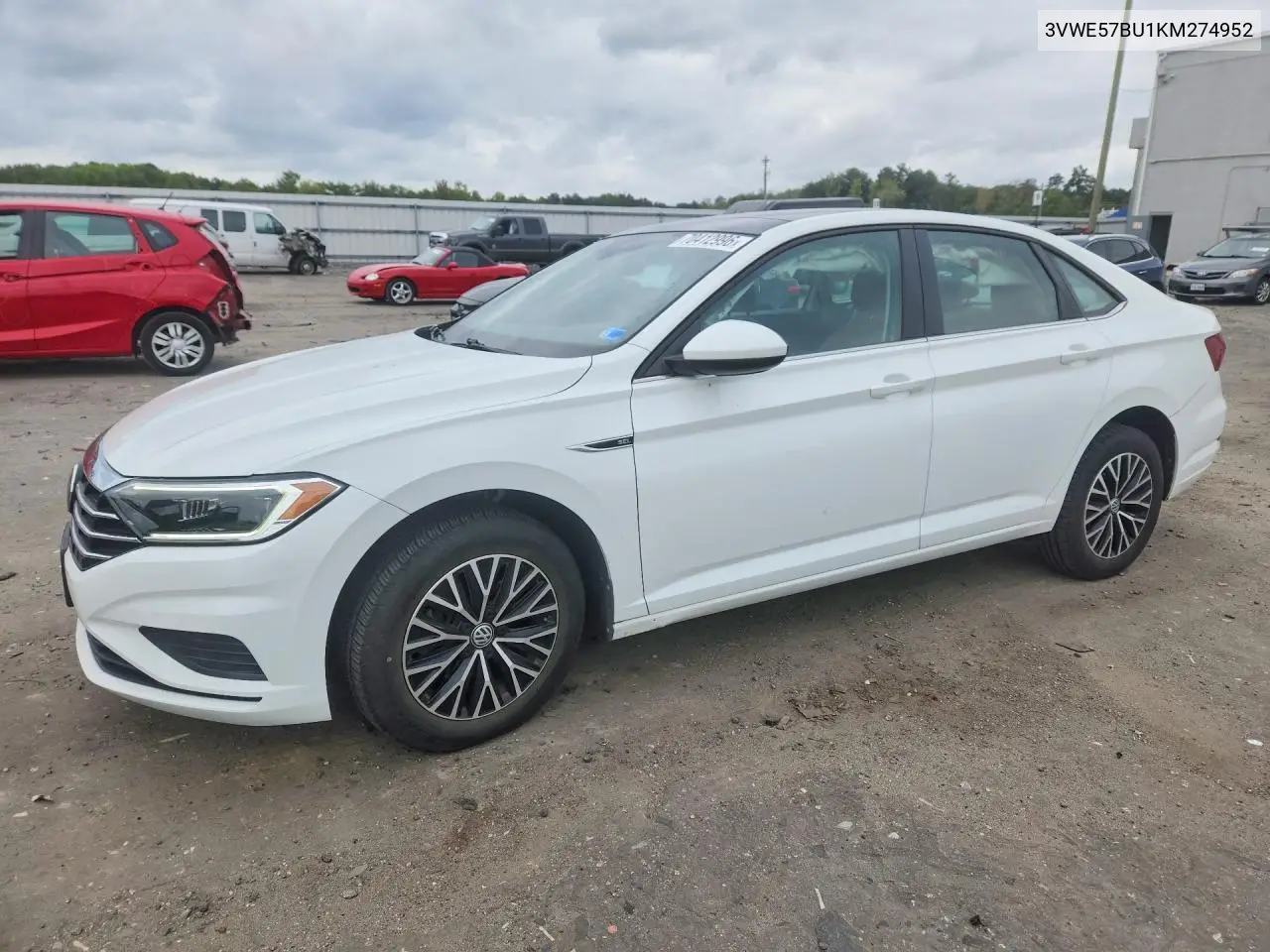 VOLKSWAGEN JETTA 2019, VIN 3VWE57BU1KM274952