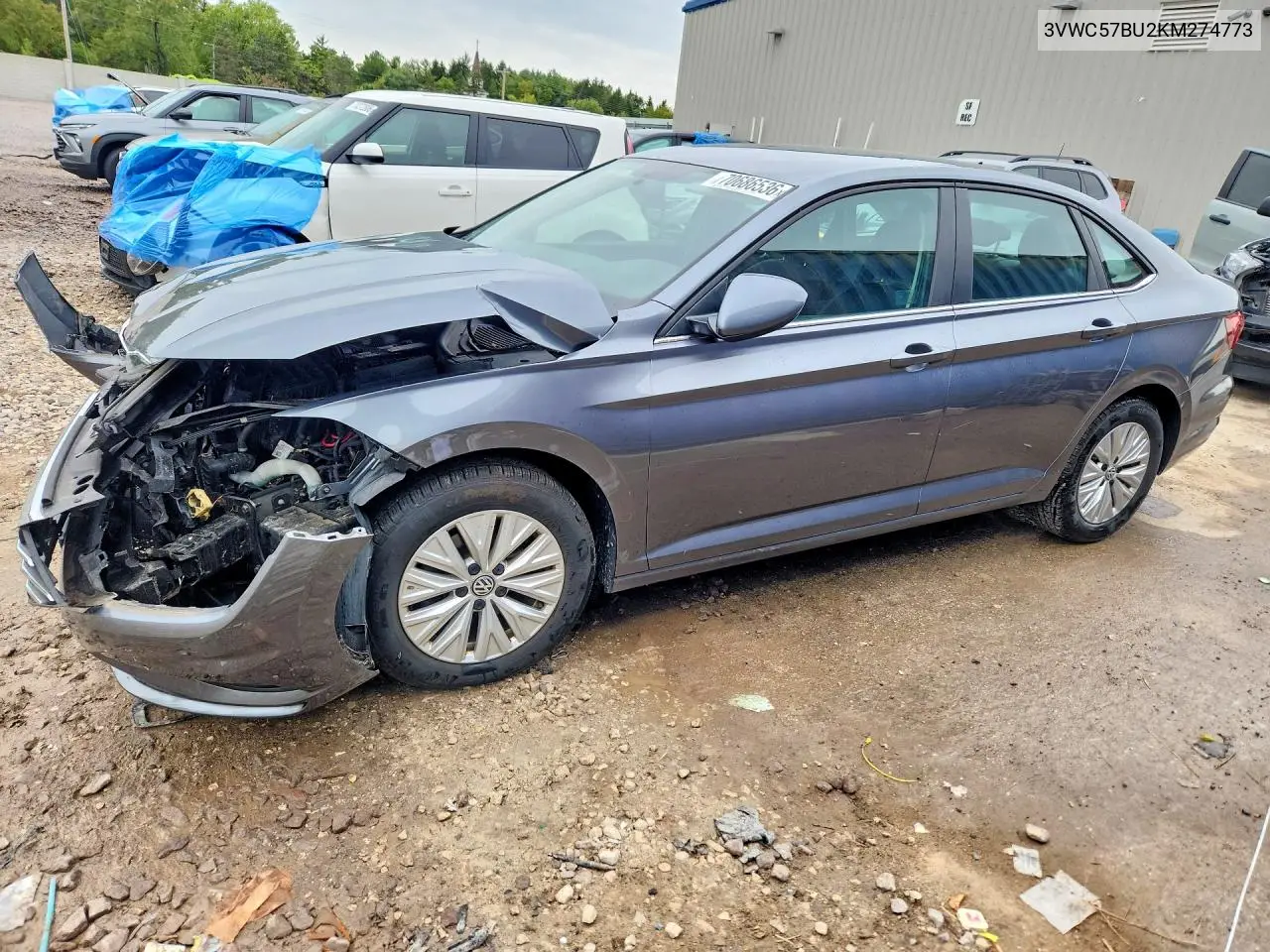 VOLKSWAGEN JETTA 2019, VIN 3VWC57BU2KM274773