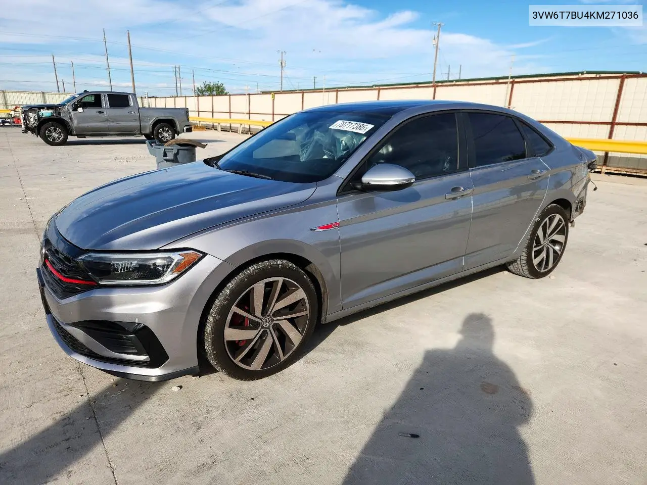 VOLKSWAGEN JETTA 2019, VIN 3VW6T7BU4KM271036