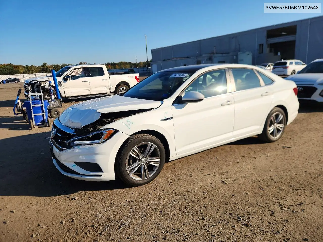 VOLKSWAGEN JETTA 2019, VIN 3VWE57BU6KM102643